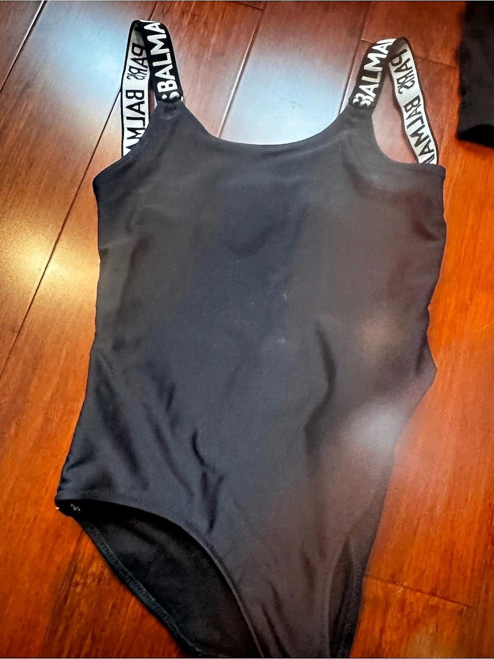 Balmain Girls One-Piece Swimsuit in Black Like New